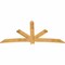Ekena Millwork Alberta Rough Sawn Timber Gable Bracket, Western Red Cedar, 96"W x 48"H x 2"D x 6"F, 12/12 Pitch GBW096X48X0206ALB00RWR - alternate 5